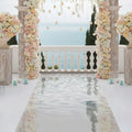 65FT x 3FT Silver Mirrored Floor Wedding Aisle Runner