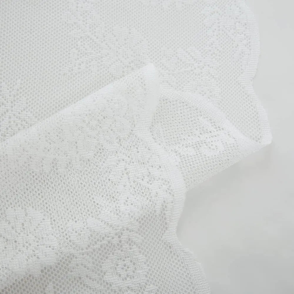 Vintage Lace Floral Chiffon Curtains