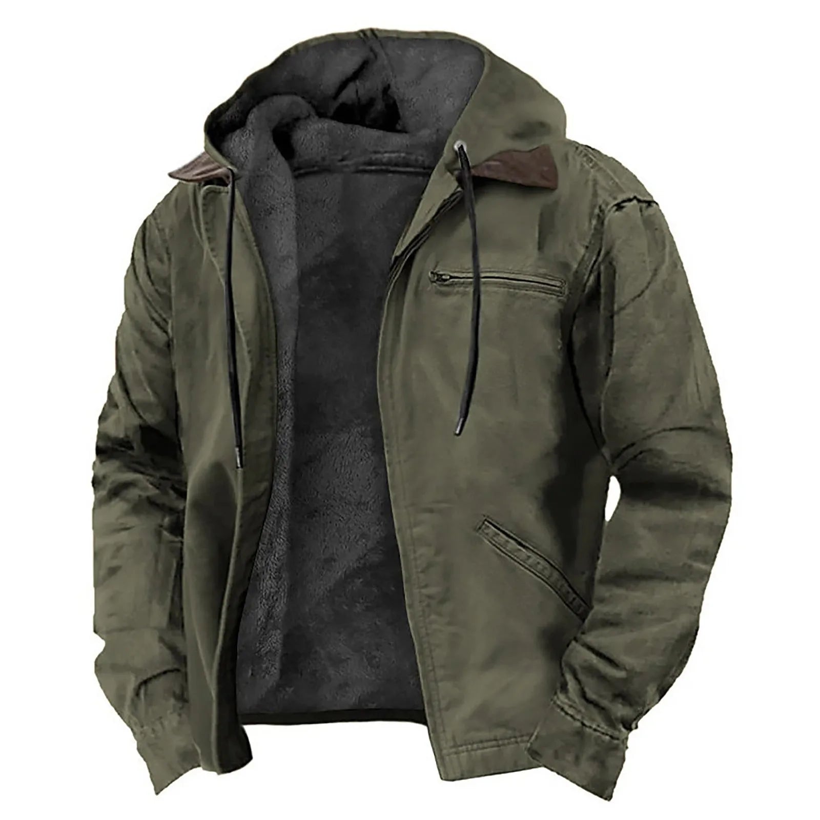 Vintage Oversize Hooded Jacket