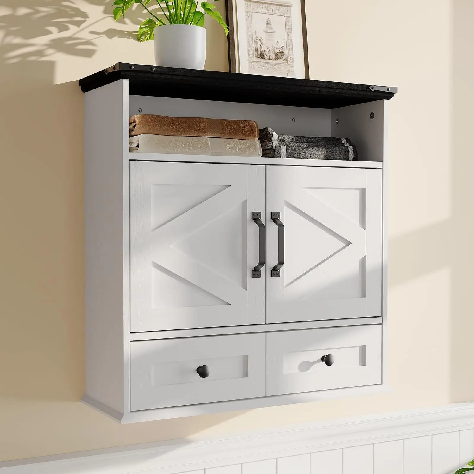 Wall Mounted Farmhouse Medicine Cabine