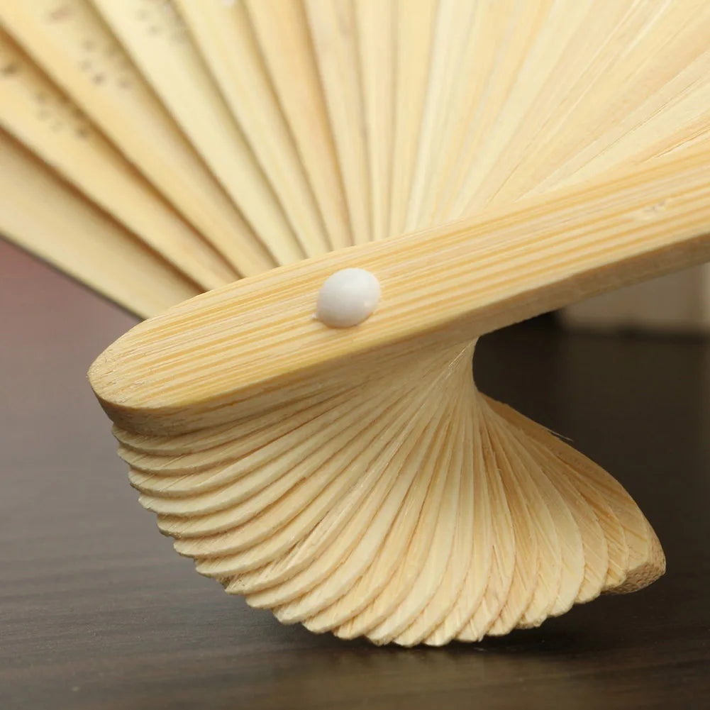 1-50PCS  Bamboo Folding Fan
