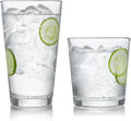All-Purpose 16- Pieces Drinking Glass Set w / 8 Tumblers