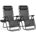 Set of 2 Portable Recliner Camping Lounge Chair
