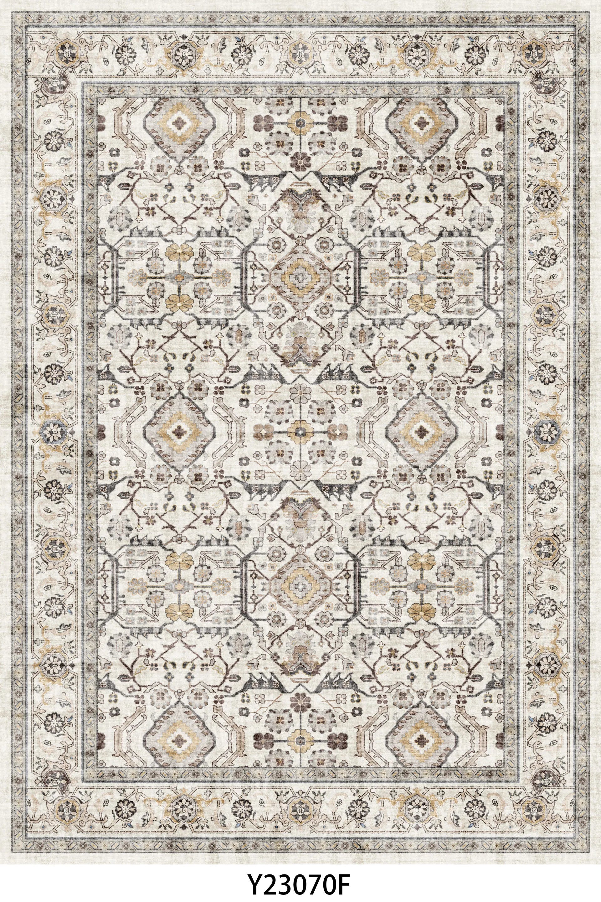 Vintage Floor Washable Area Rug