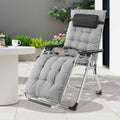 Gravity Recliner Camping Patio Lounge Chair
