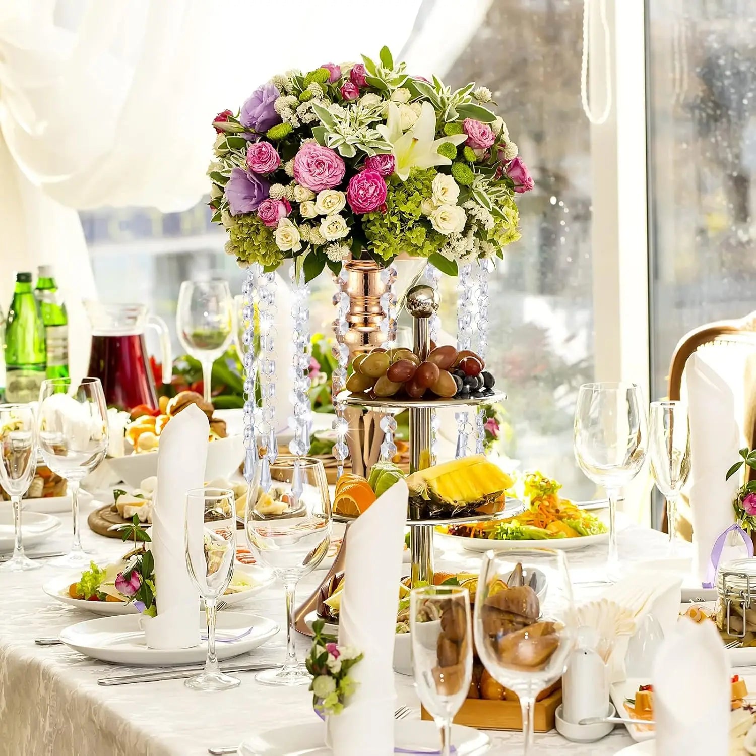 4 Pcs Wedding Centerpieces for Tables