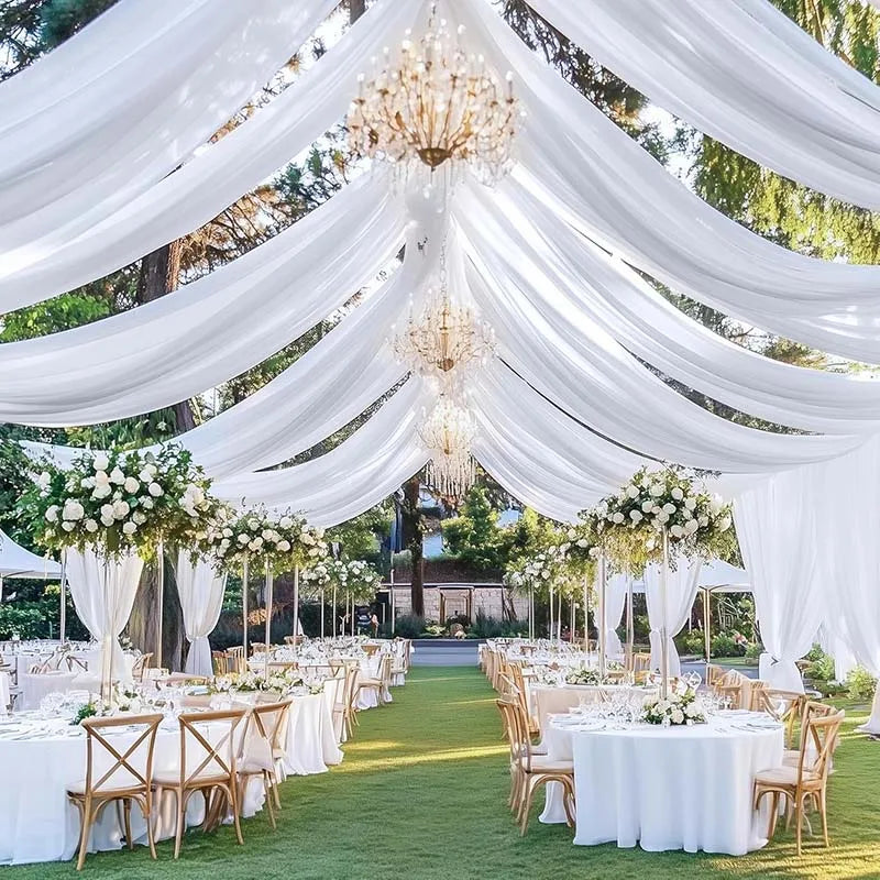 Wedding Chiffon Ceiling Drapes