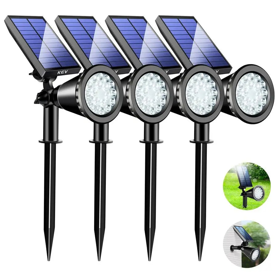 Solar Spot Lights Outdoor,18 LEDs