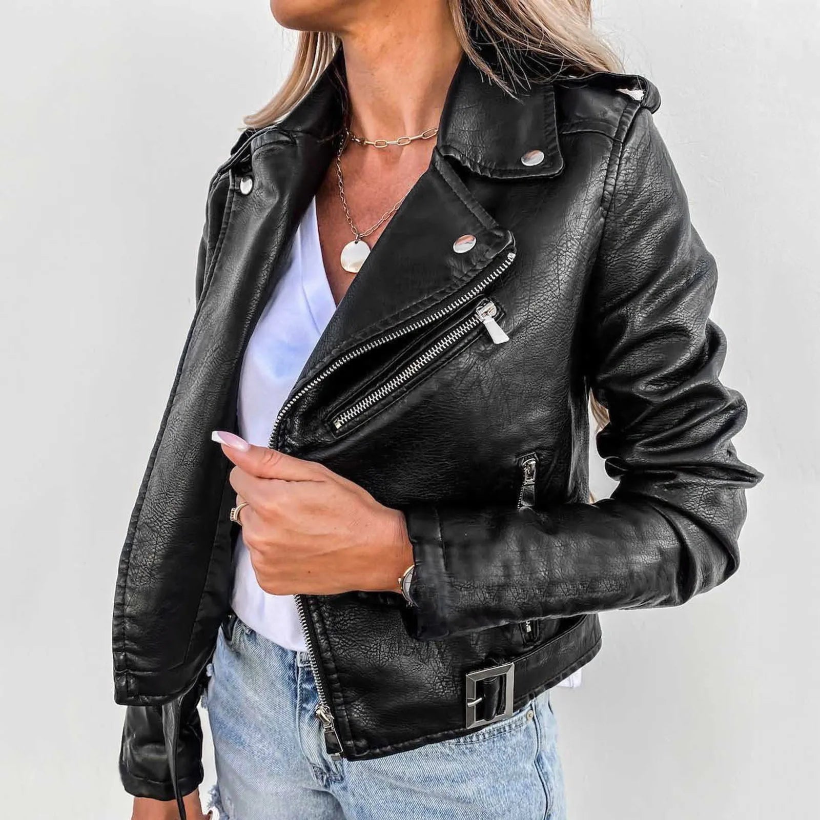 Leather Biker Jacket