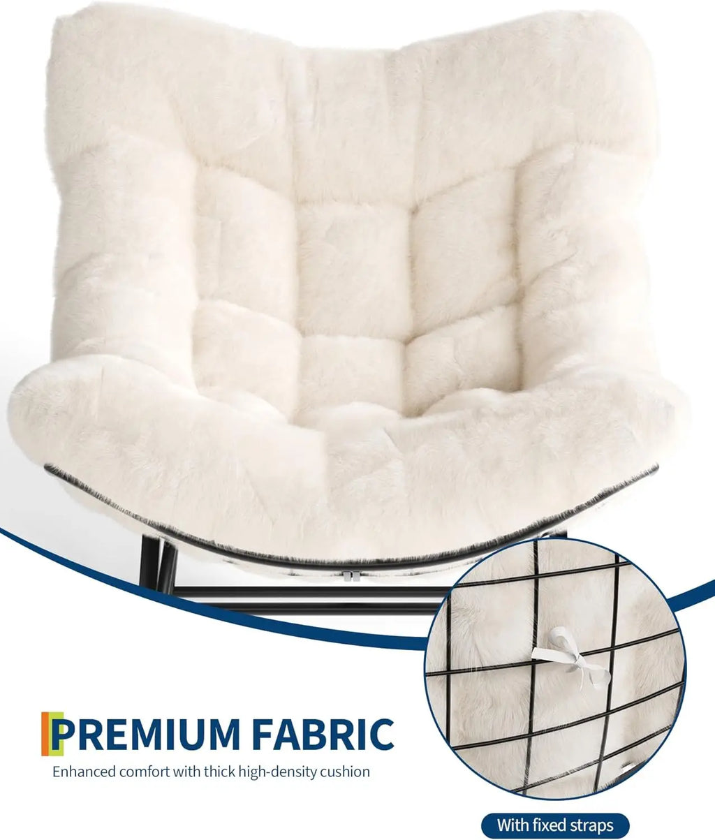 Patio Lounge Chair Rattan Egg Rocker