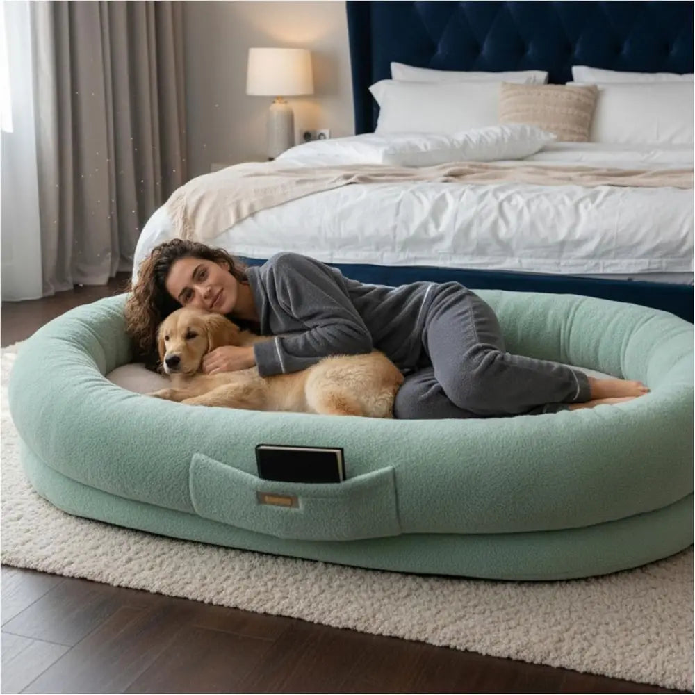 Cozy Pet & Human Lounger Bed