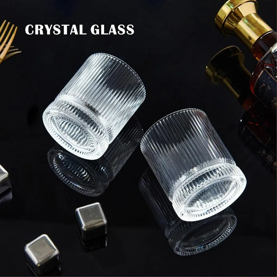 Crystal Old Fashioned Whiskey Glasses Set of 12 12 Oz
