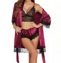 Sexy Satin Lace Lingerie Set