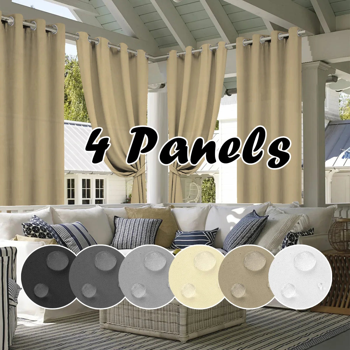 Waterproof Privacy Outdoor Curtain