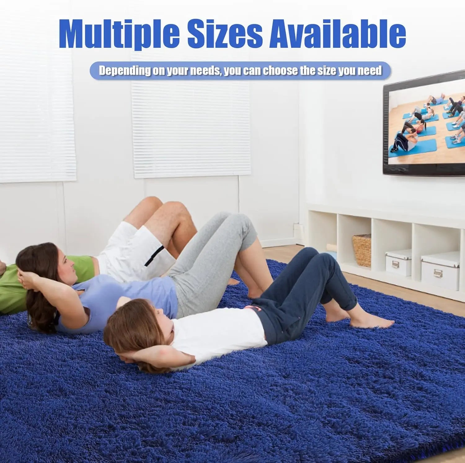 8x10 Fluffy Shag Area Rug
