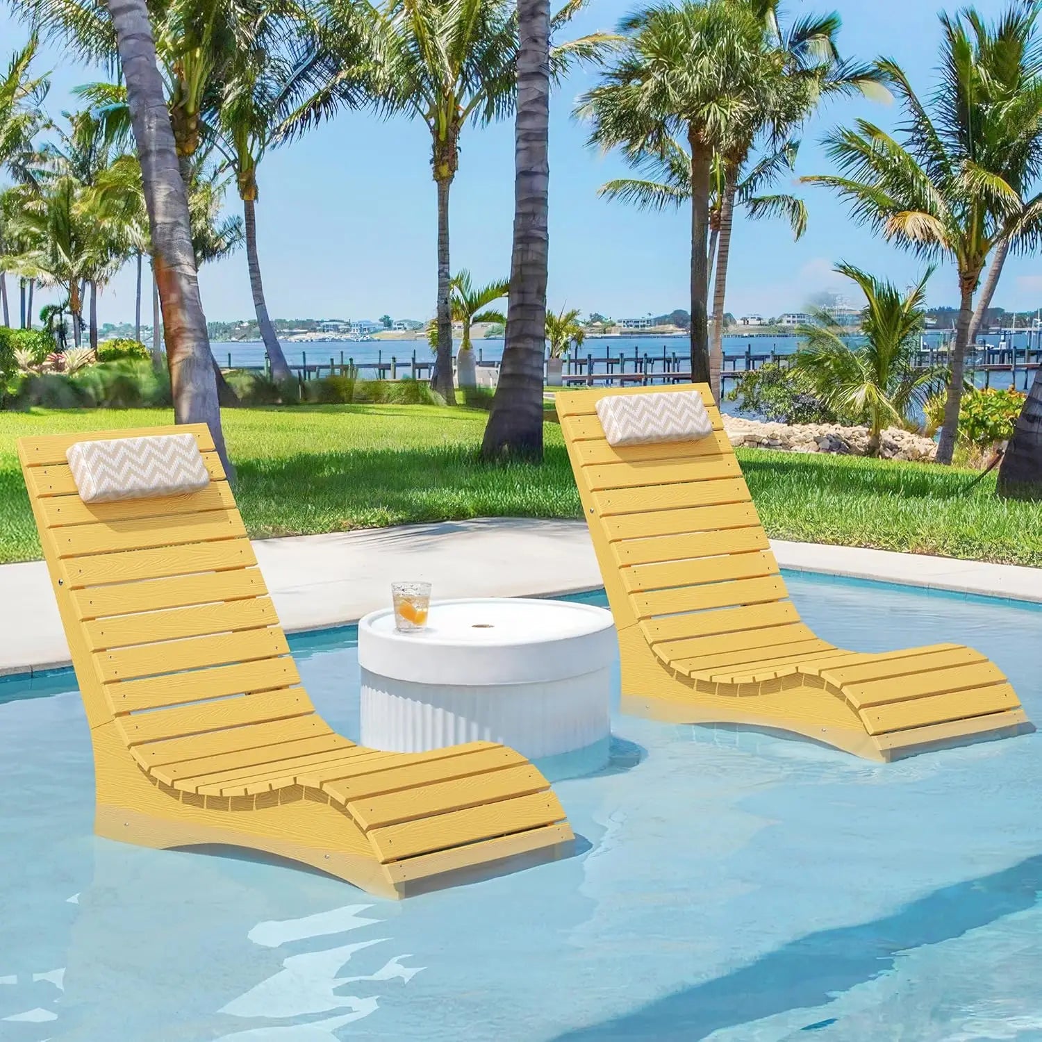 Pool Lounge Chairs Set of 2