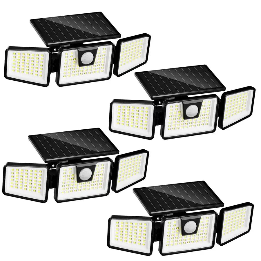 3 Heads Security Lights Solar Powered