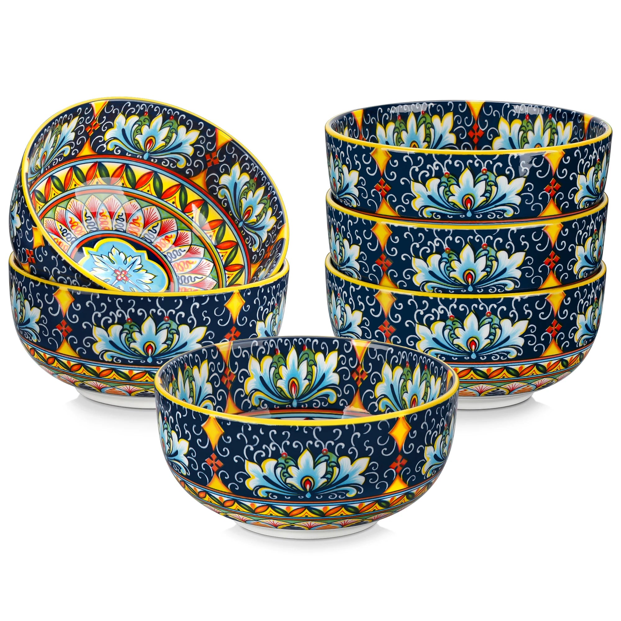 6/12 Piece Cereal Bowls Set 28 Oz
