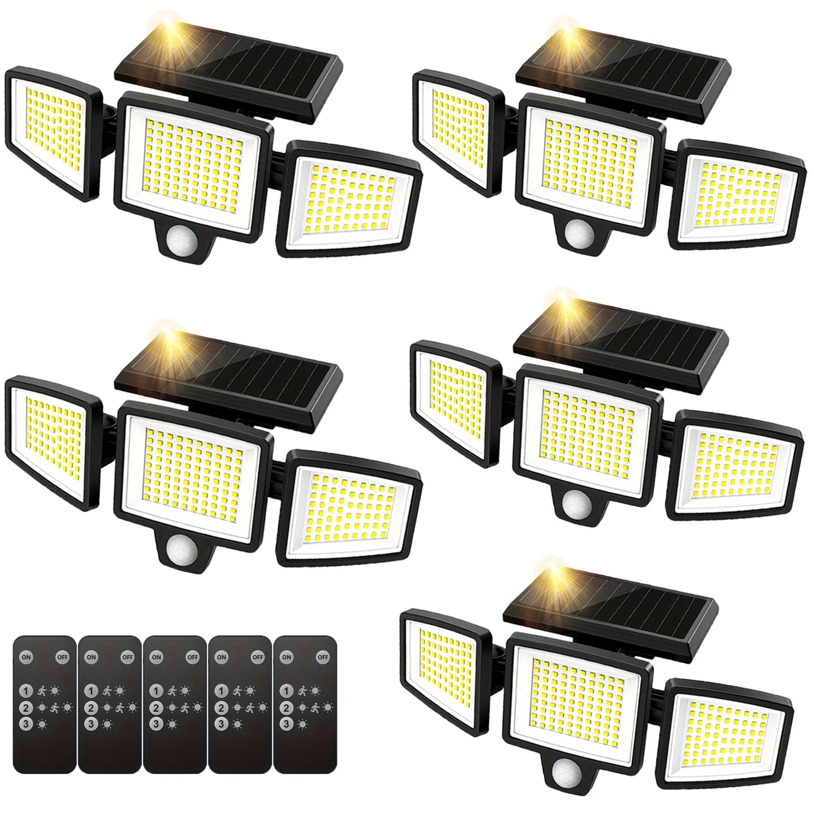 3-Head Solar Outdoor Light
