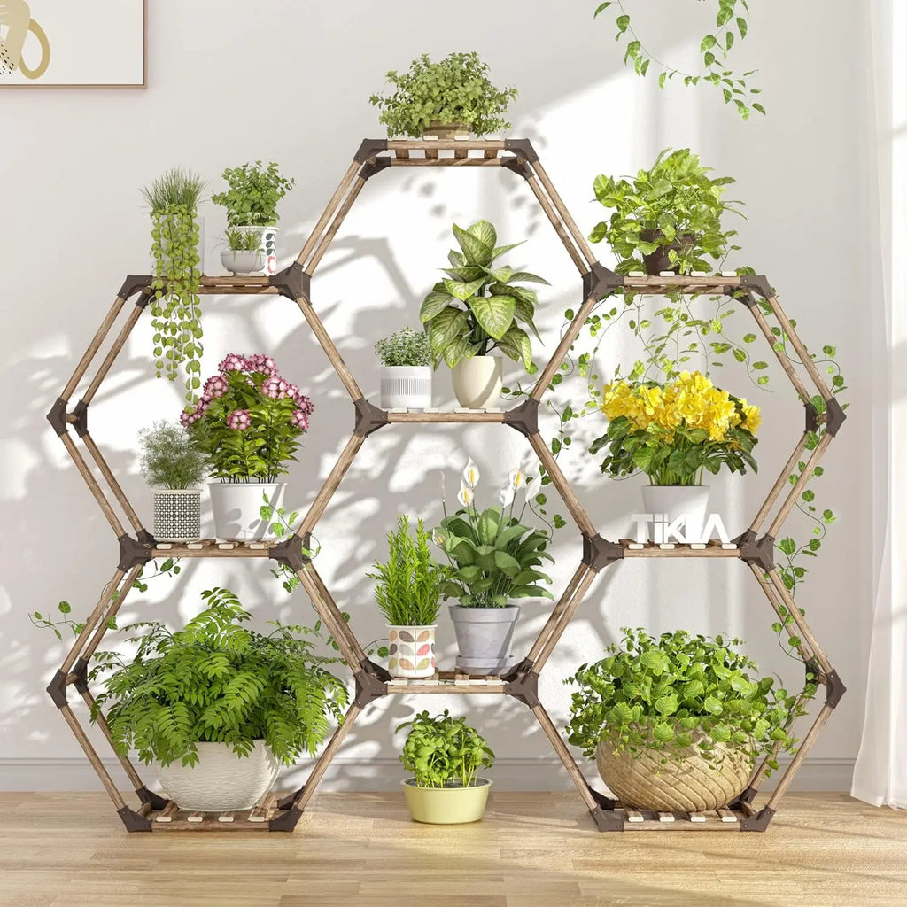 Hexagonal Plant Stand Indoor/ Outdoor