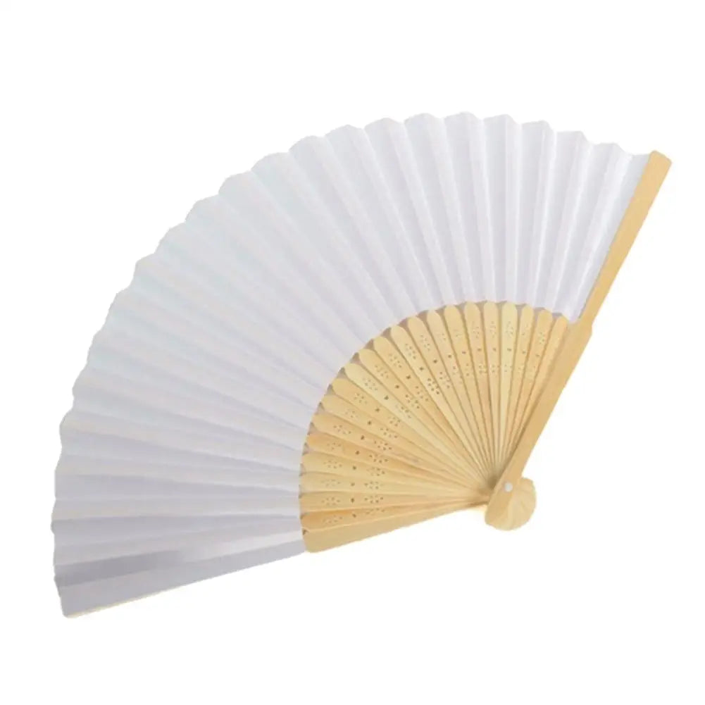 1-50PCS  Bamboo Folding Fan