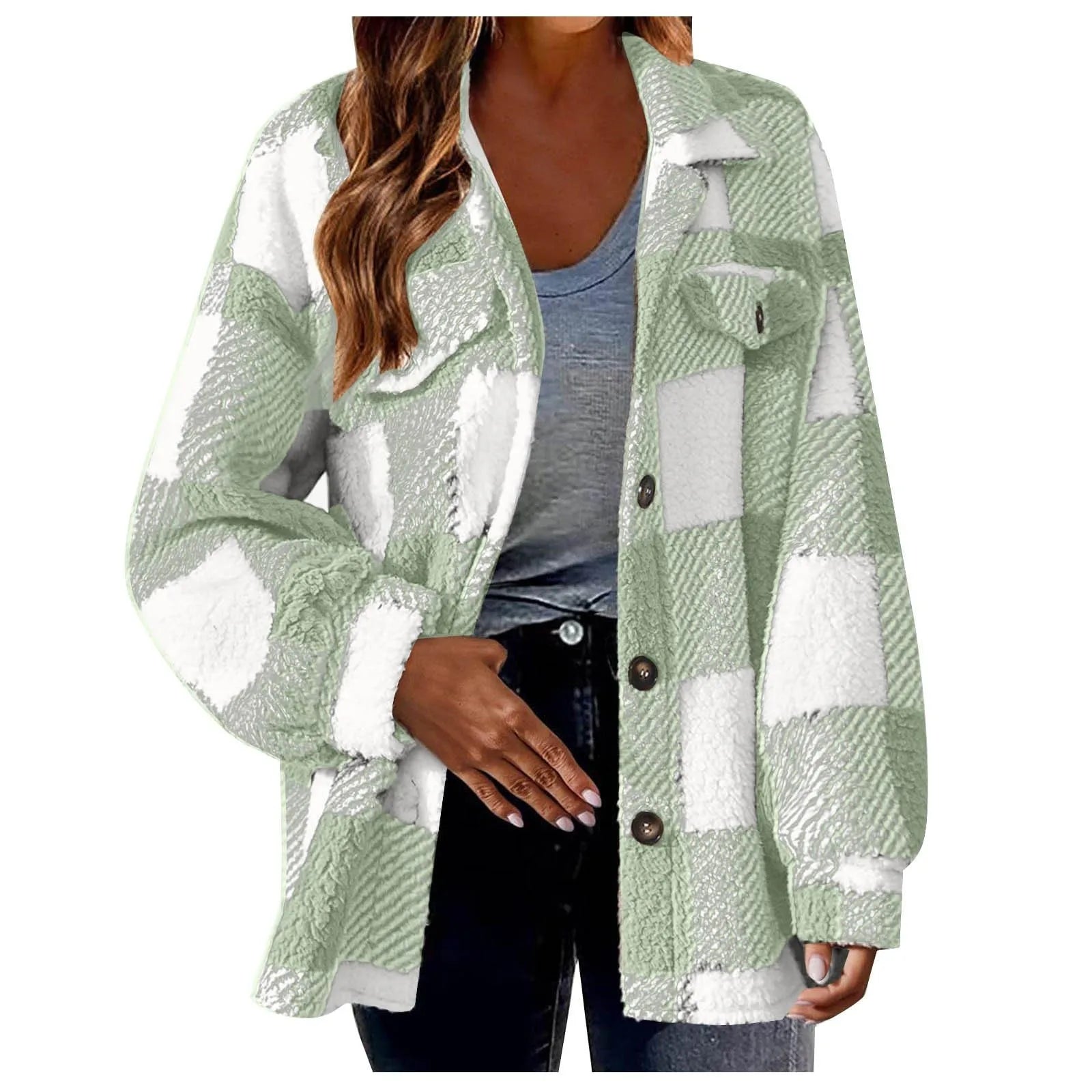 Oversized Warm Fleece Shirt
