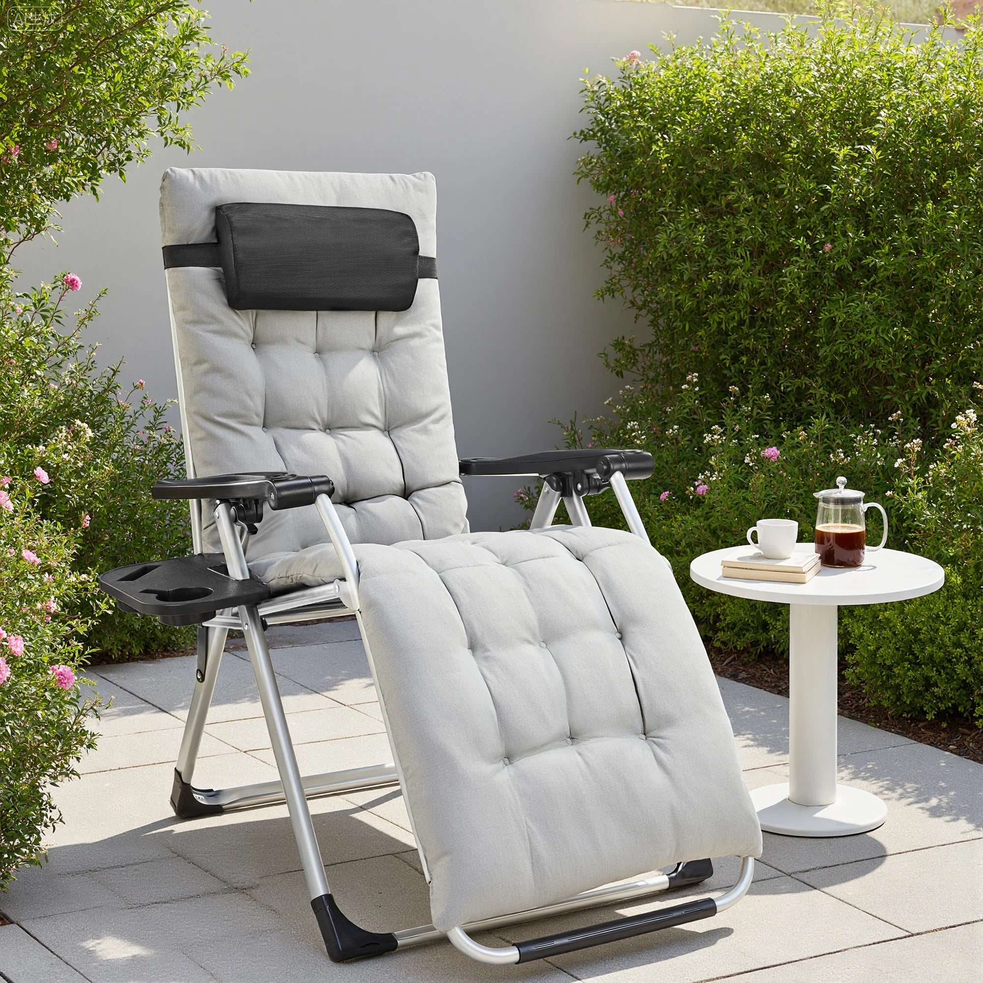 Set of 2 Portable Recliner Camping Lounge Chair