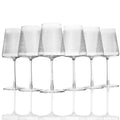 Bordeaux Wine Glass Set of 6 Stemmed Glasses