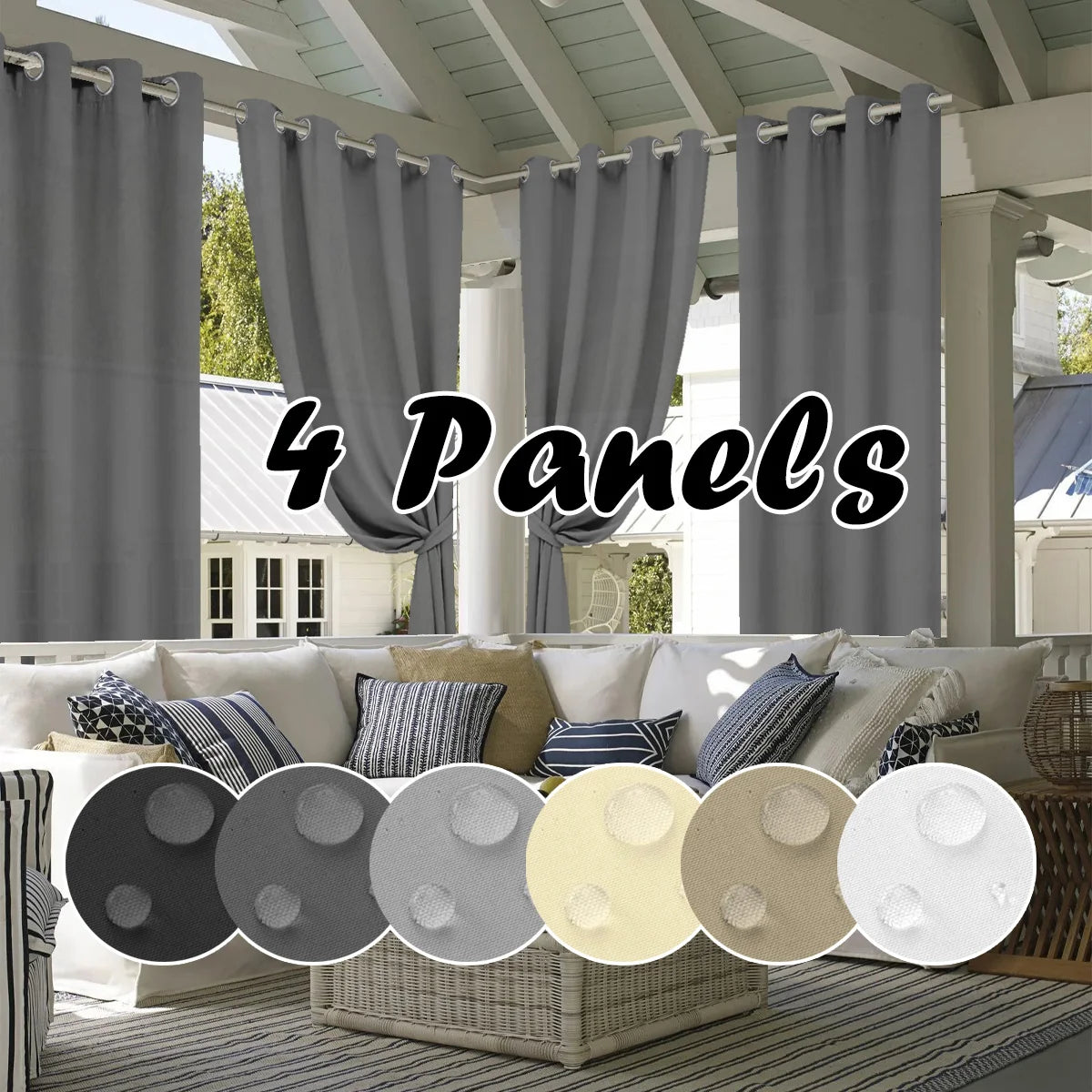Waterproof Privacy Outdoor Curtain