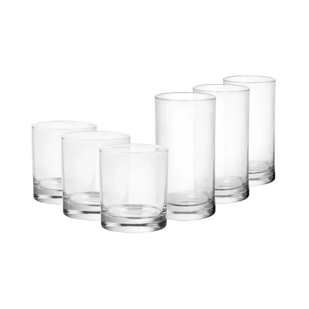 Twelve  Piece Clear Drinkware Set