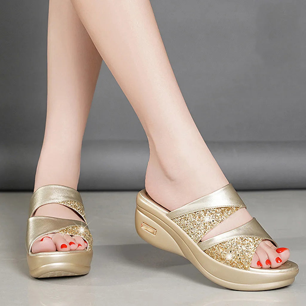 Vintage Wedge Sandals