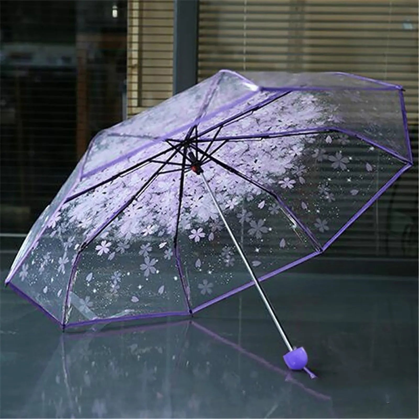 Transparent Clear Umbrella 3 Fold
