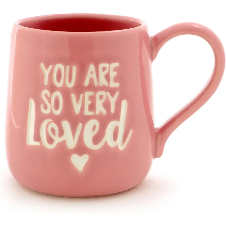 16 oz Pink Stoneware Mug