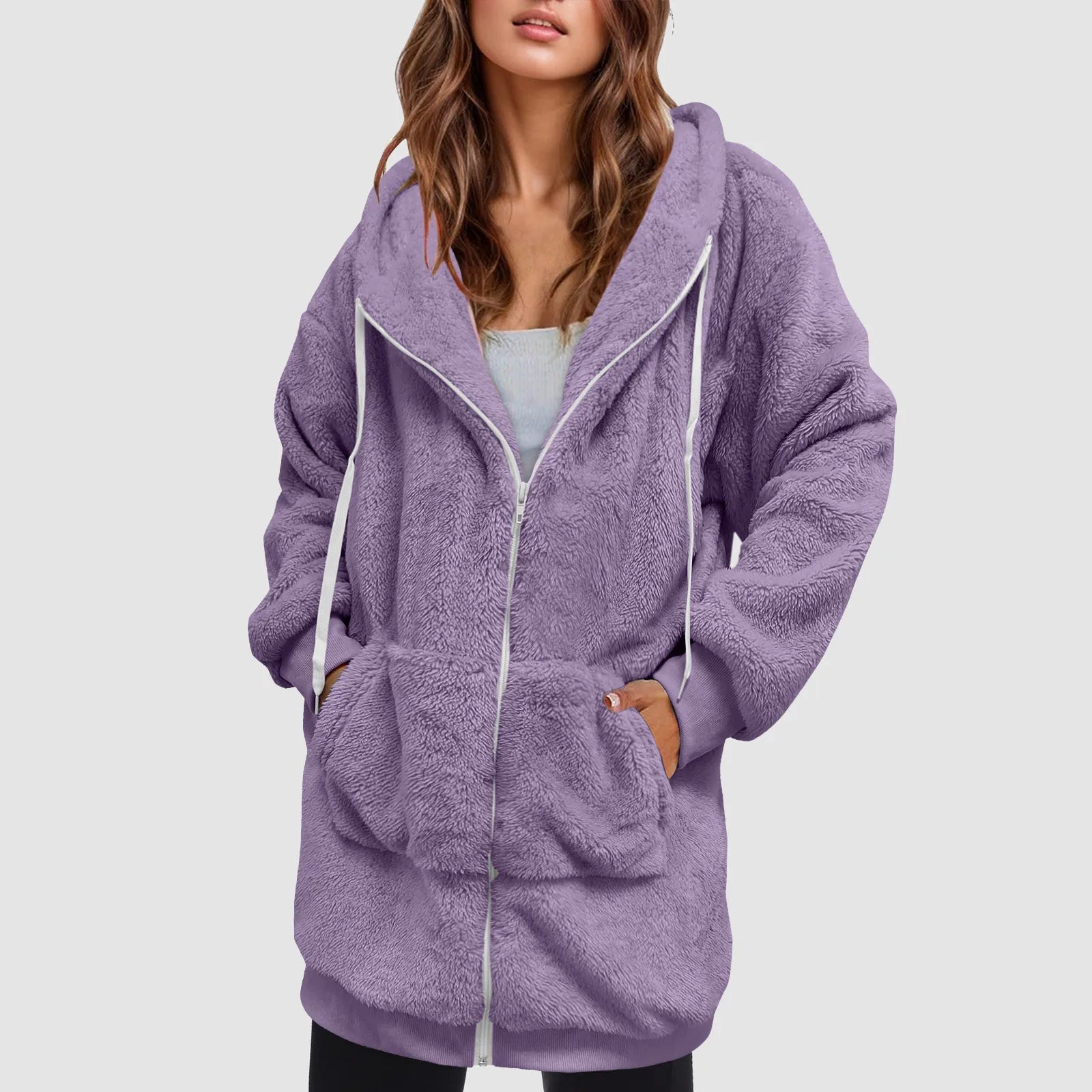 Hooded  Sweatshirt Jacket