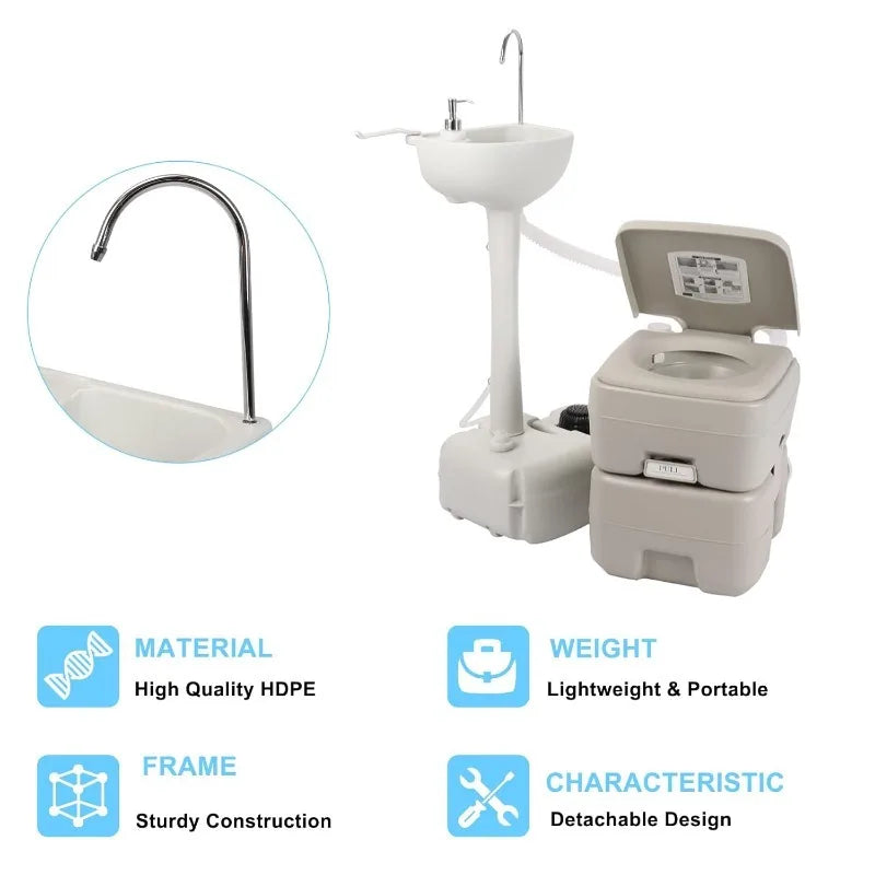 Portable Sink And Toilet Combo