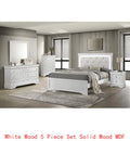 Modern 5-Pc Twin Bedroom Set with LED Headboard