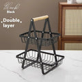 Removable wrought iron fruit basket Stack