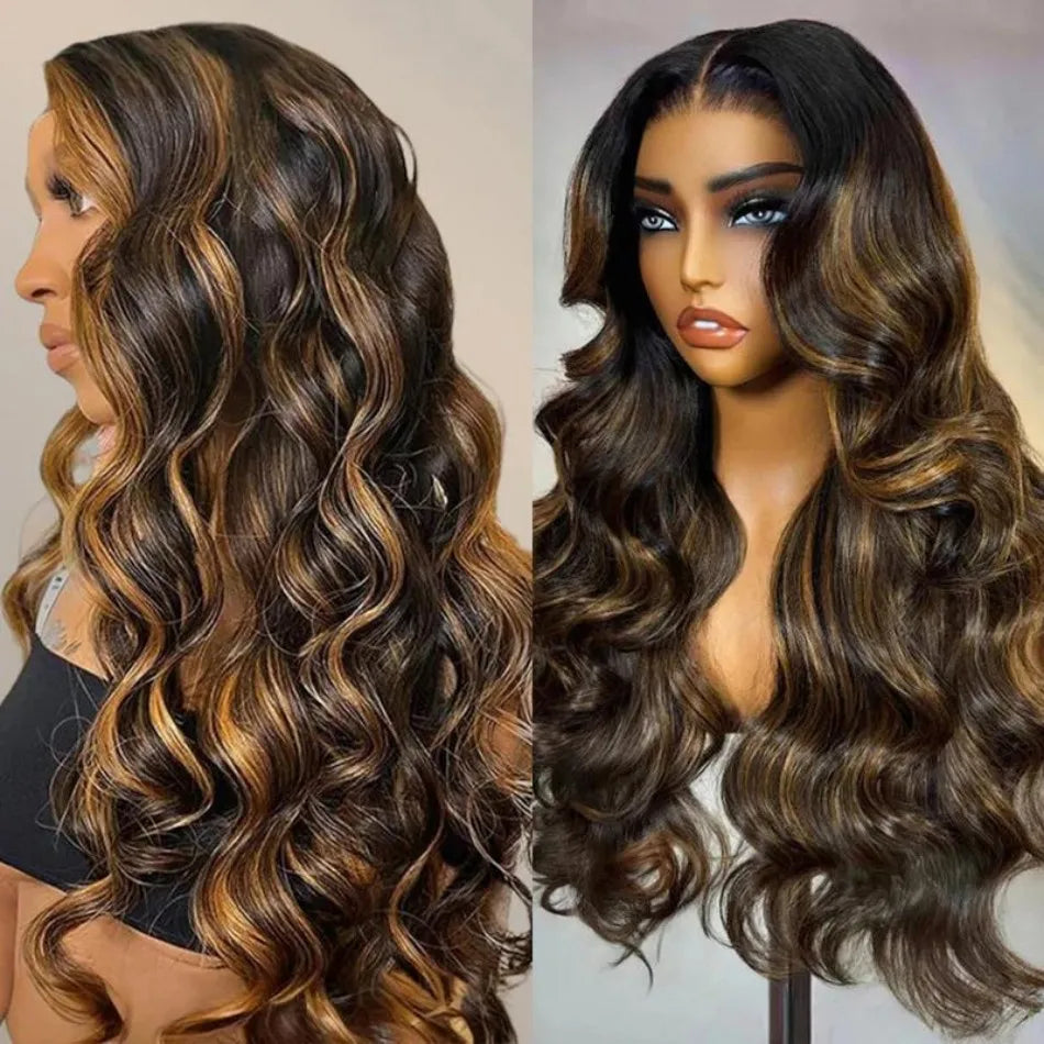 Highlight Body Wave Human Hair Wigs