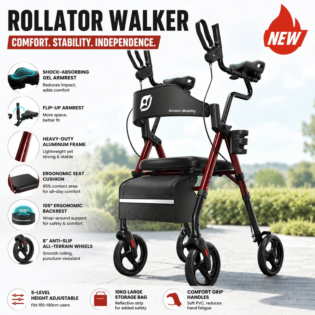 Stand-Up Rollator for Seniors