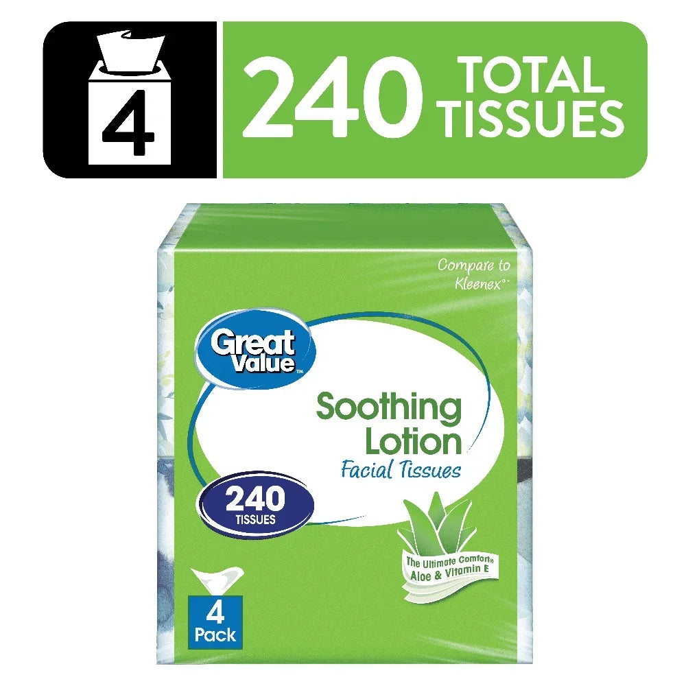 Soothing Lotion Facial Tissues