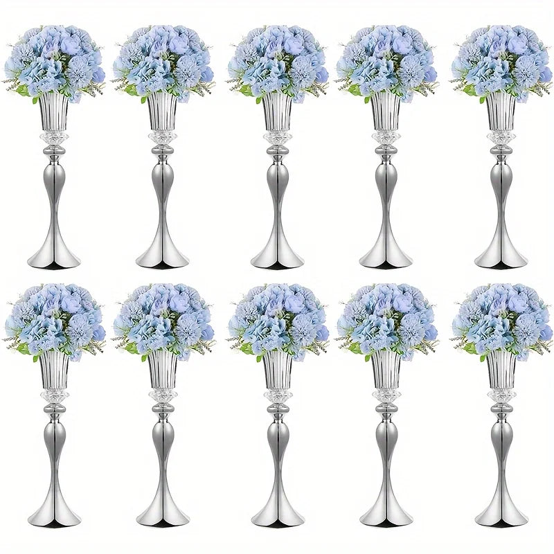 Metal Centerpiece Vases