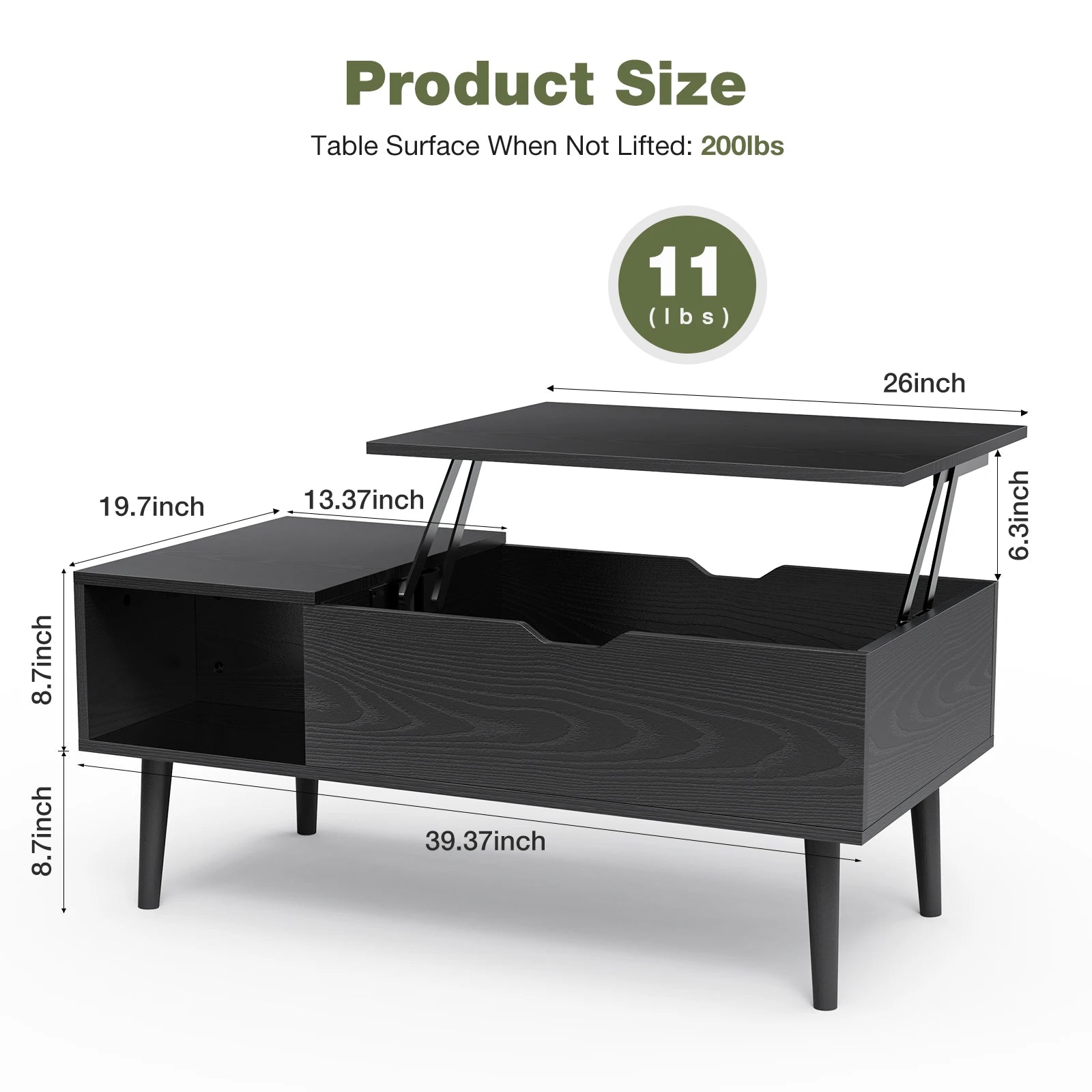 39.37"x19.7" Desk Tea Wood Dining Tables