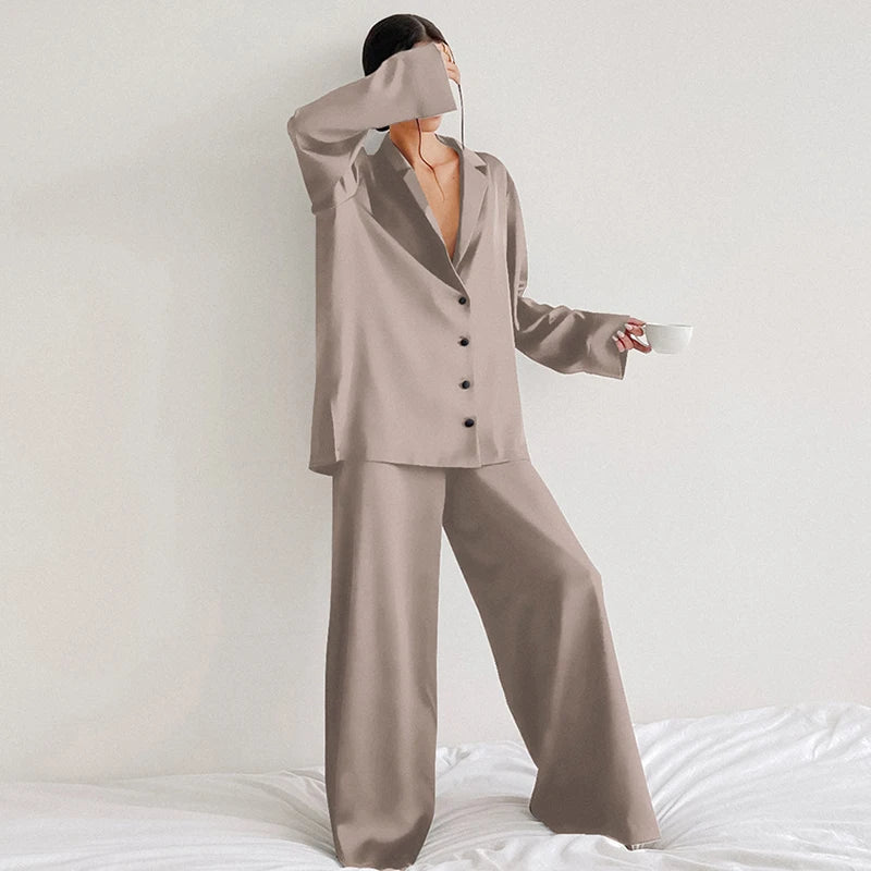 Casual Autumn Pajamas  Set