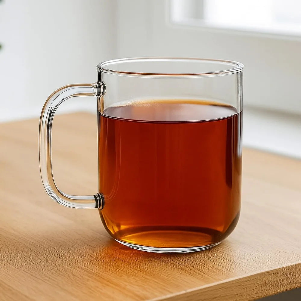 2-Pack 20 oz Extra Large Clear Coffee Mugs