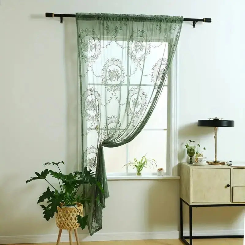 Elegant Balcony Sheer Lace  Curtains
