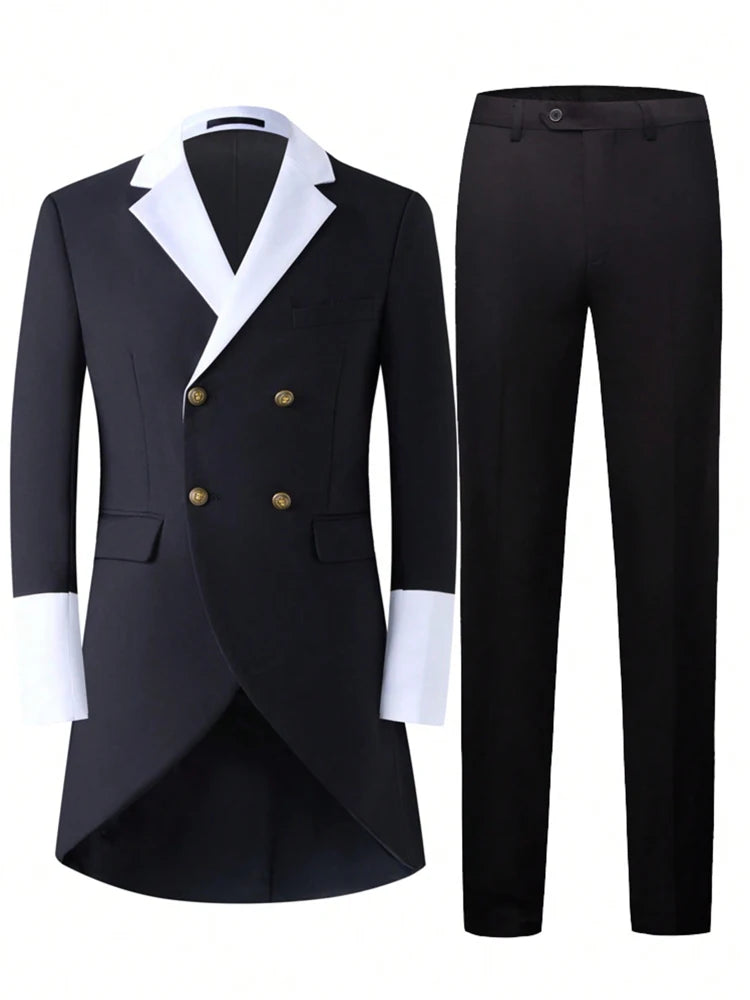 Men's Tailcoat  Double-Breasted Suit