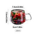 Double Wall Clear Glass Coffee Mugs