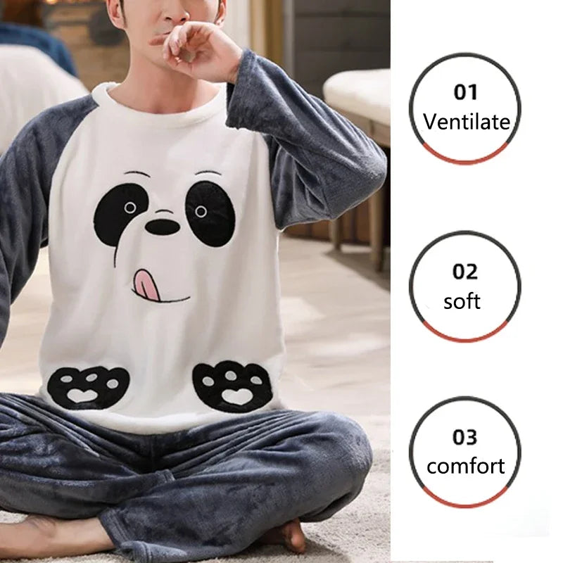 Men's Fleece Pajamas Set