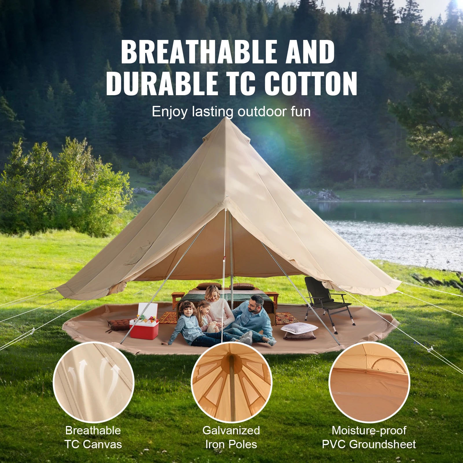 Canvas Bell Tent 4 Seasons