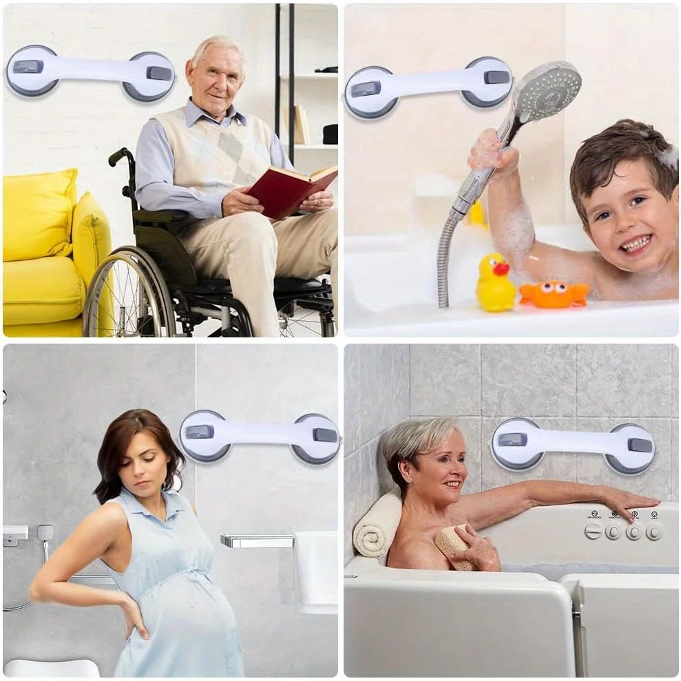 2-Pack Suction Bathroom Handrail